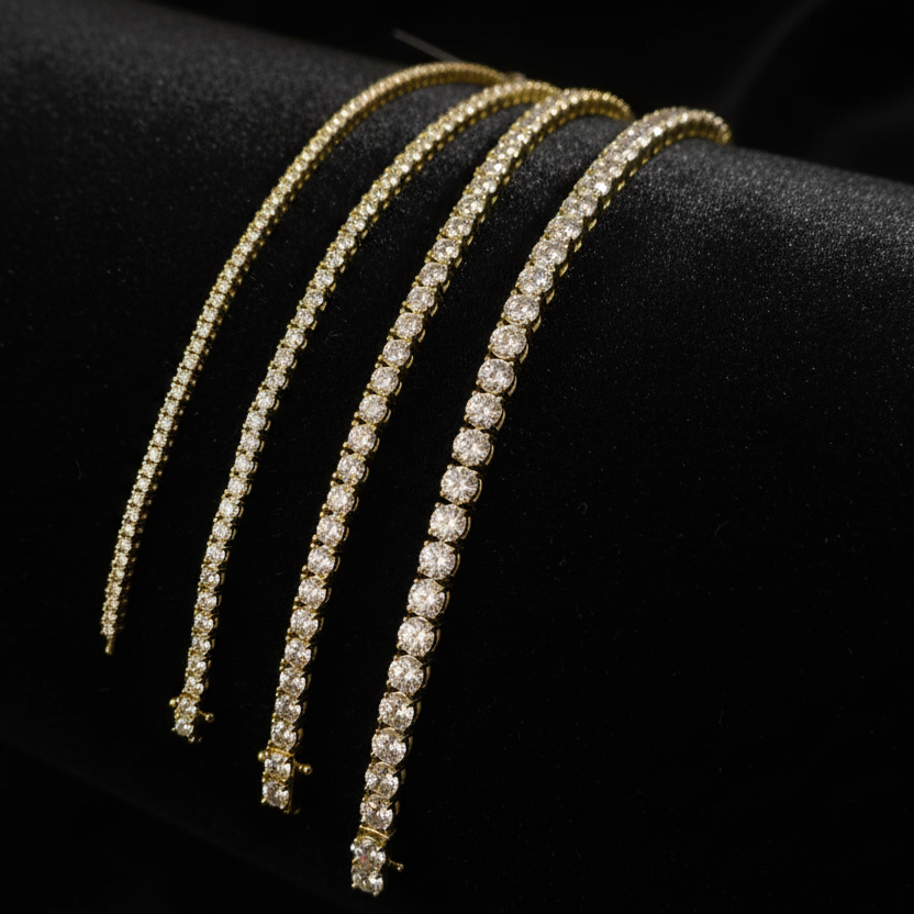 925 Silver Moissanite Tennis Bracelet 5mm